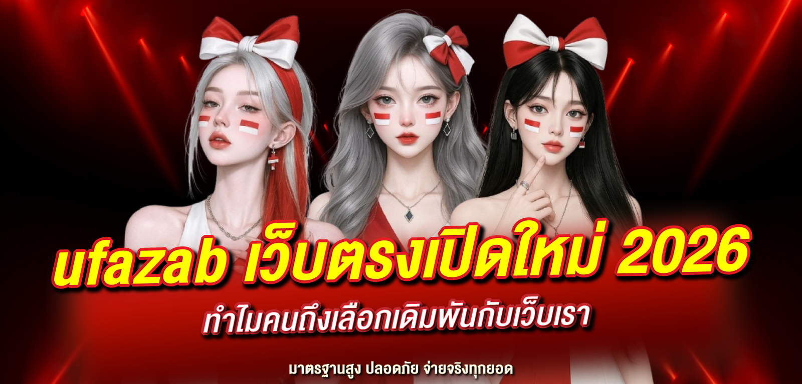 ufazab เว็บตรงเปิดใหม่ 2026 ทำไมคนถึงเลือกเดิมพันกับเว็บเรา มาตรฐานสูง ปลอดภัย จ่ายจริงทุกยอด